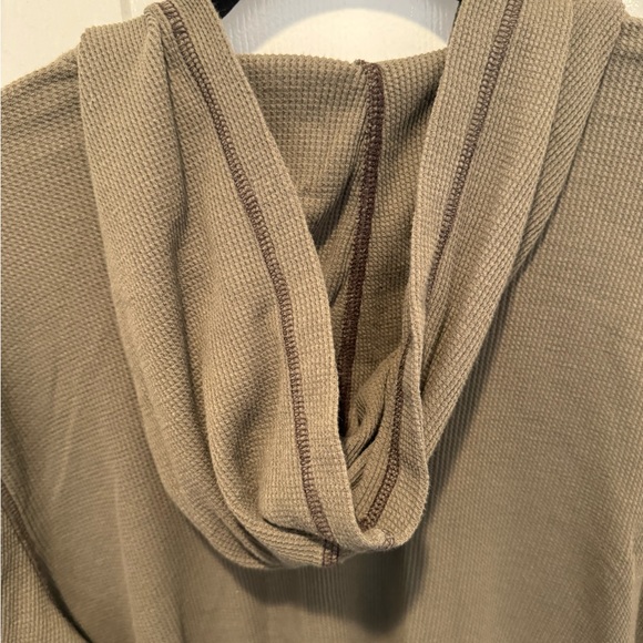 Mens GAP Green Thermal Hoodie Size XL - Picture 3 of 9